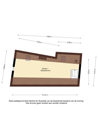 Plattegrond - St. Nicolaasstraat 43, 6369 XM Simpelveld - Sint Nicolaasstraat 43 Simpelveld - Zolder 2D.jpg